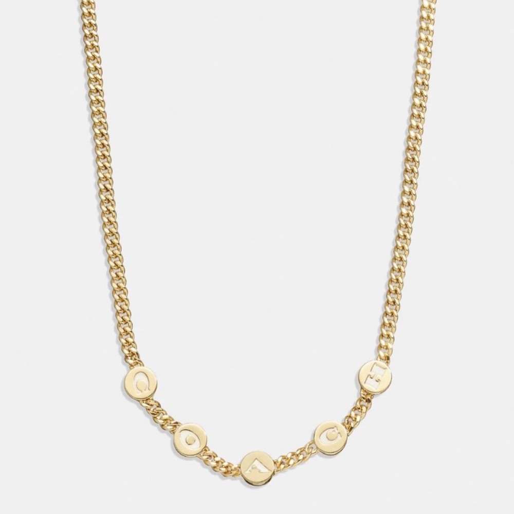 Coach Enamel Necklace